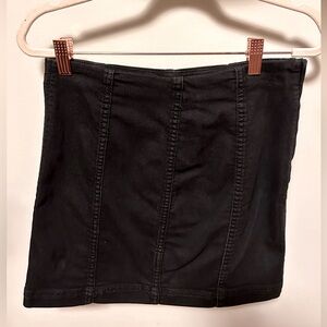 Black Denim Skirt